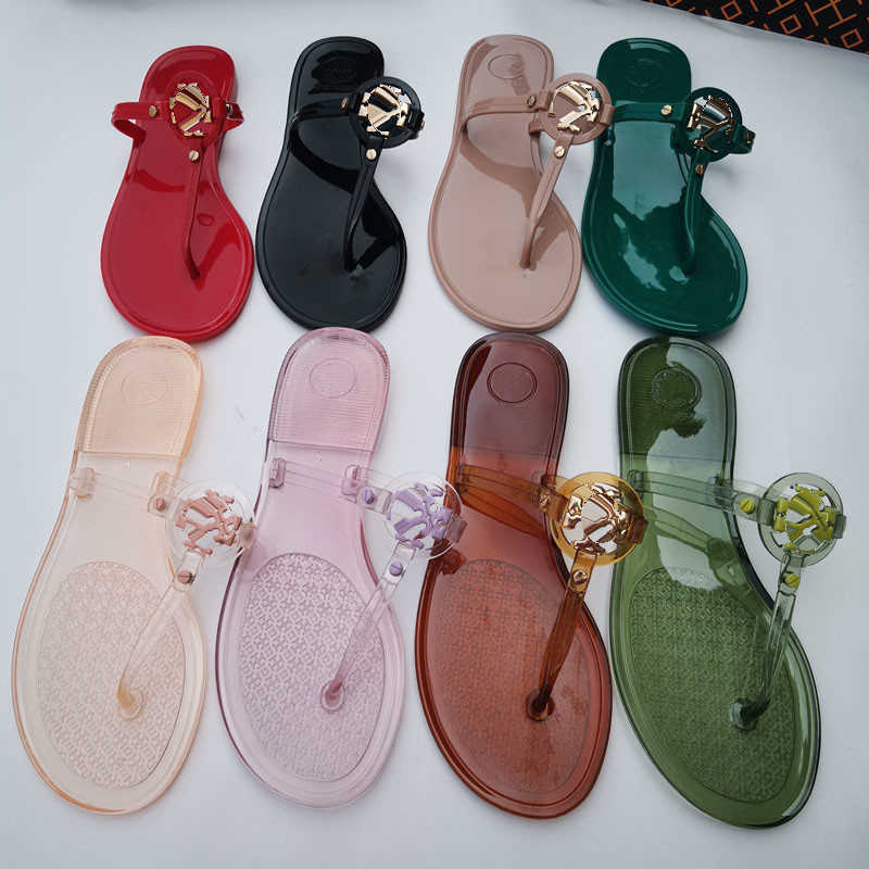 

Miller Knotted Sandal for Women Ladies Flat Jelly Sandals Flat PVC Flip Flops Slippers Designer Shoes Fashion Crystal Slides 2022 Summer Beach Hollowed Out Low Heels, Fill postage