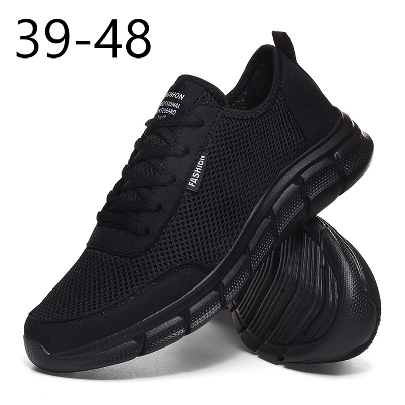 

Damyuan Light Running Shoes 48 Breathable Mens Sports 47 Fashion Comfortable Men s Sneakers Large Size Men Casual 220812, Black