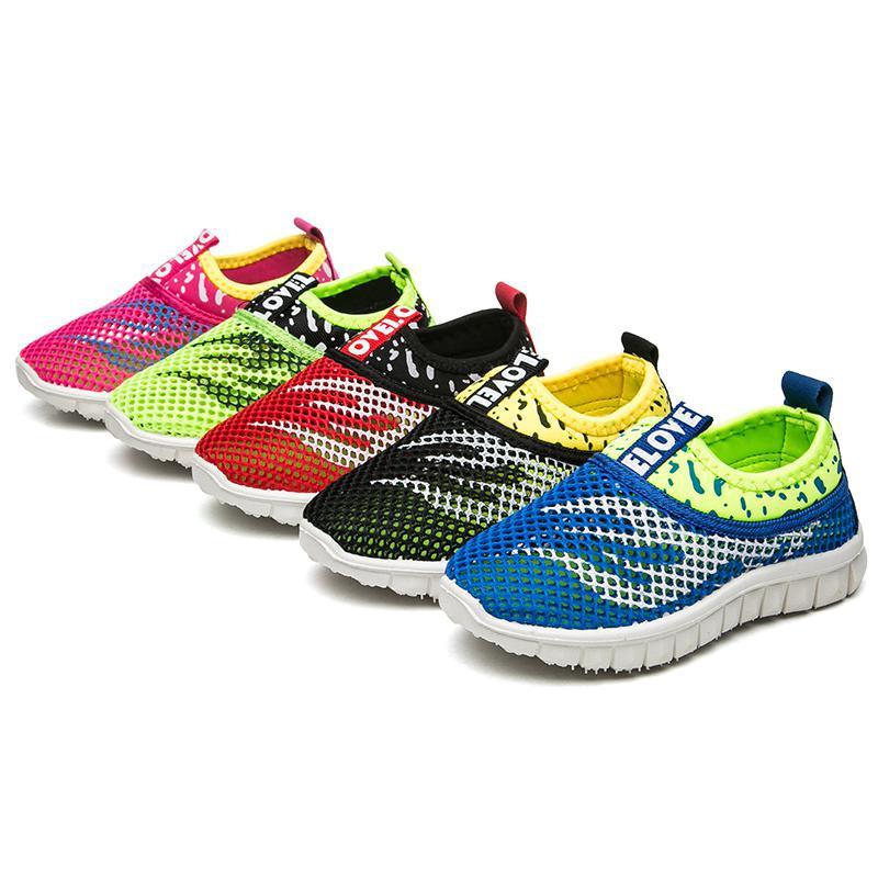

Athletic & Outdoor Summer Boys Girls Running Shoes Kids Sneakers For Mesh Breathable Children Sports Absorption Soft Rubber Sole SchoolAthle, Black