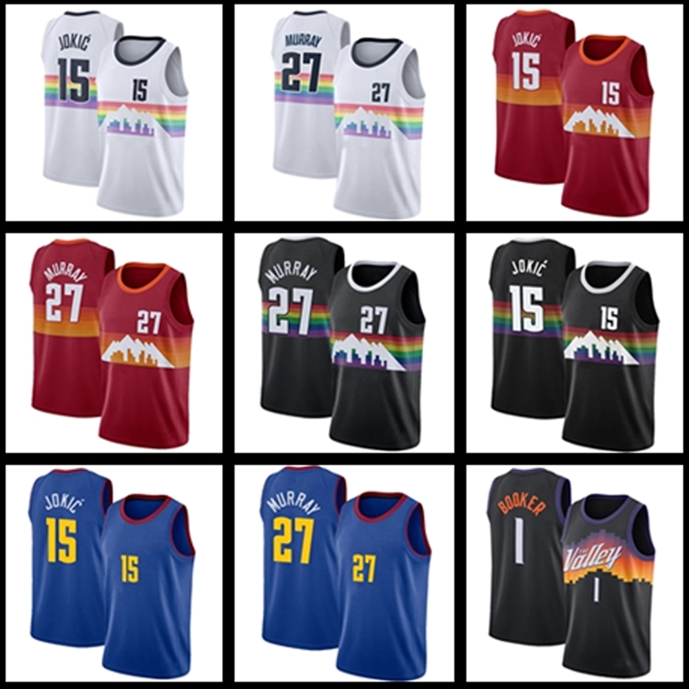 

Jokic 15 Nikola Basketball Jerseys Denver''Nuggets''27 Murray Men Jamal Jersey, Men(ju ren)