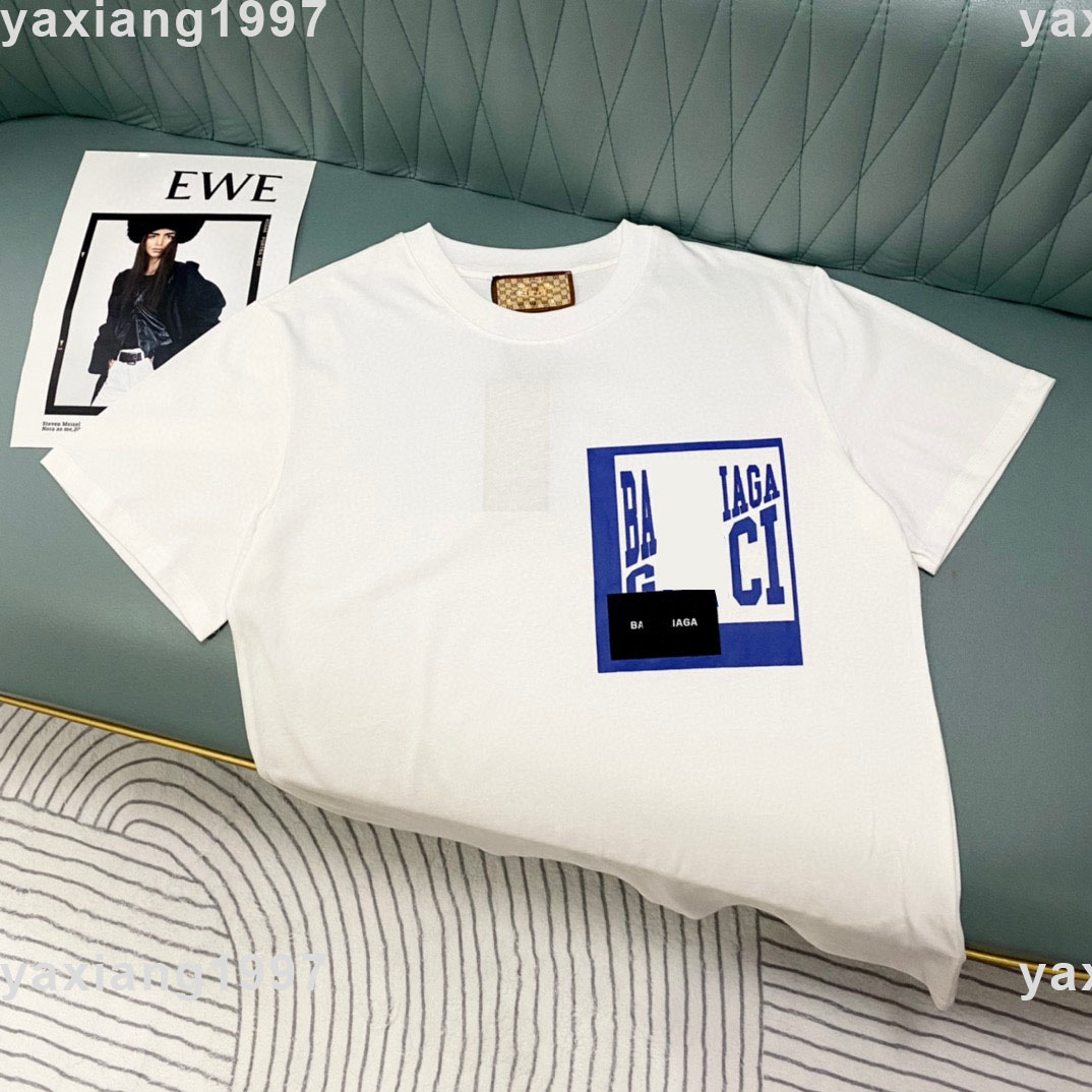 2022ss printemps et été nouvelle chemise coton de haute qualité Sweatshirts impression pantalons courts manches col rond panneau T-Shirt Taille s