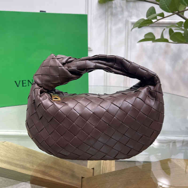 

Original Edition Designer Fashion bags Hand Bottegav Venetas'ss Level Sheepskin Ding Mini Jodie Knotted Dumplings Woven Armpit Handbag 2022 Women's, Wild goose green