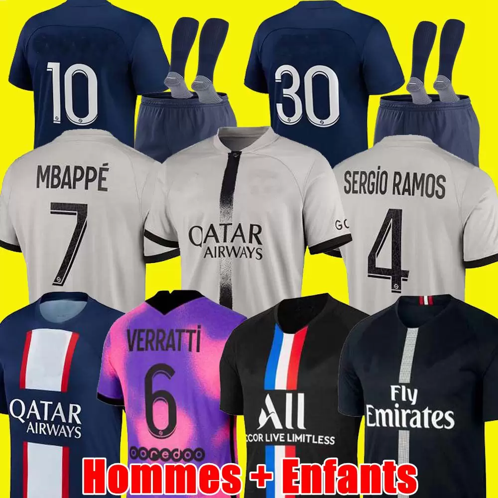 

HAKIMI maillot de foot 20 21 22 23 soccer jersey 2022 2023 MBAPPE shirt men kids hommes enfants VERRATTI MARQUINHOS KIMPEMBE fourth sergio RAMOS PsGs Donnarumma, 22/23 3rd adult epl