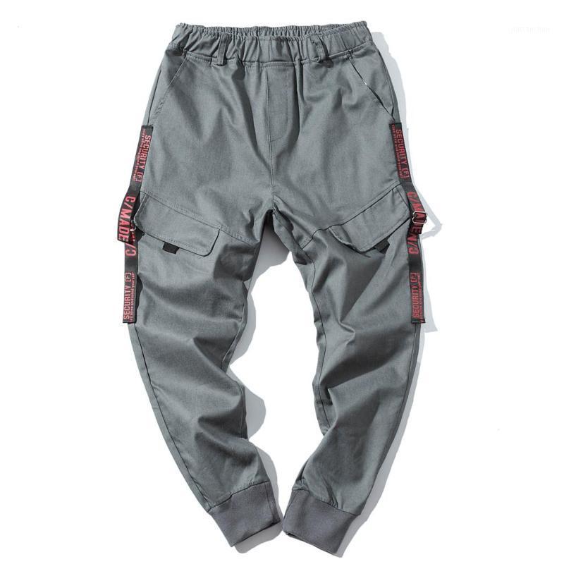 

Drop 2022 Autumn Men Cargo Pants Big Pockets Casual Joggers Ripped Sweatpants Man Trousers AXP207 Men's, Grey