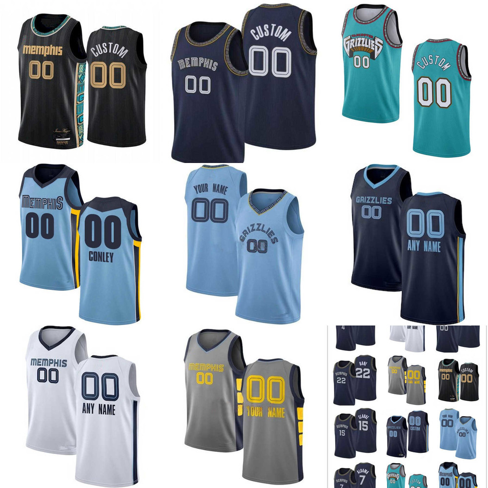 75th Men personnalisés femmes jeunes 4 Steven Adams 7 Santi Aldama 22 Desmond Bane 15 Brandon Clarke Memphis'''grizzlies'''Basketball Jerseys