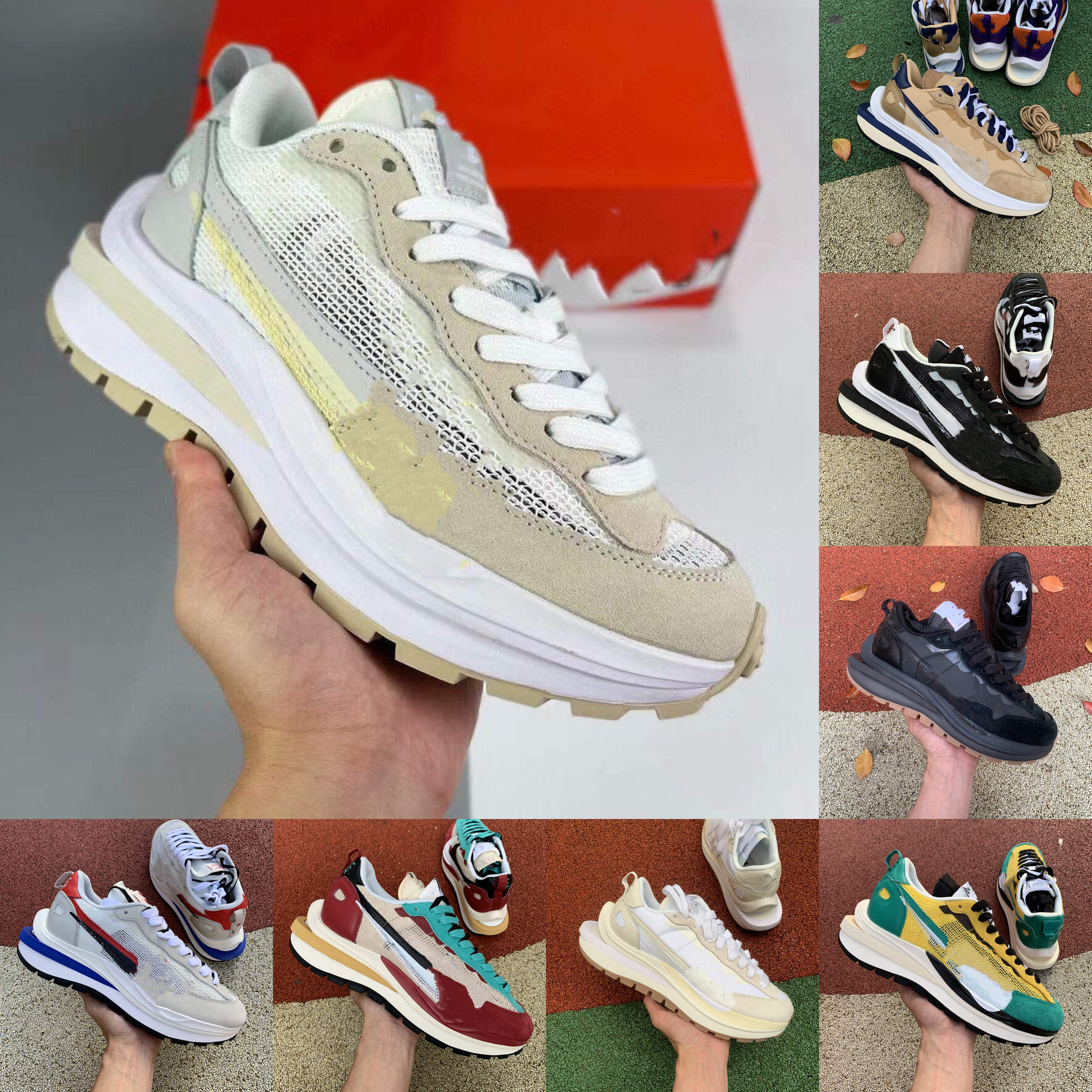 

LDV Waffles One Mens Running Shoes Women Sial Black White Gum Flagment Blue Dark Green Hole Out Platform Spike Sneakers Designer Kiss of Death 2.0 Outdoor Walking Shoe, 18