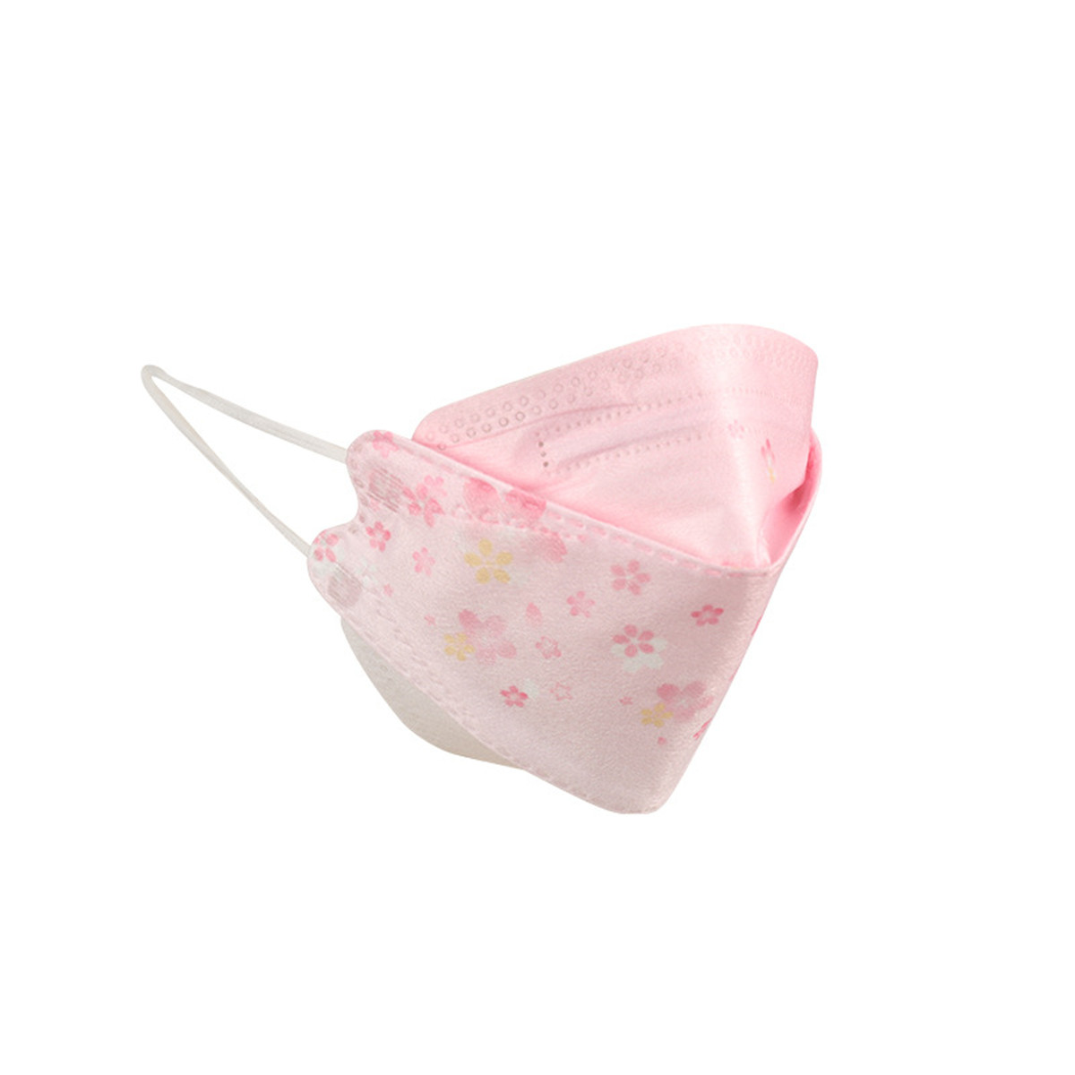 

Adults Disposable KF94 Face Mask Cherry Blossoms Printed 4-Layer Dustproof Masks with Elastic Ear Loops