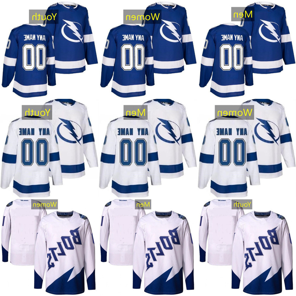 

Hockey Jerseys Tampa''Bay''Lightning custom 91 Steve Stamkos 86 Nikita Kucherov 21 Brayden Point 77 Victor Hedman 88 Vasilevskiy, As