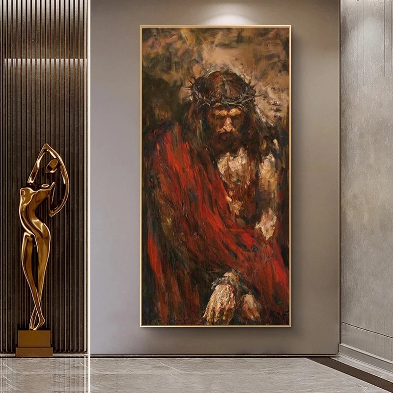 

Jesus Christ Religion Canvas Painting Posters and Prints Wall Art Pictures for Living Room Corridor Bedroom Home Decor Cuadros