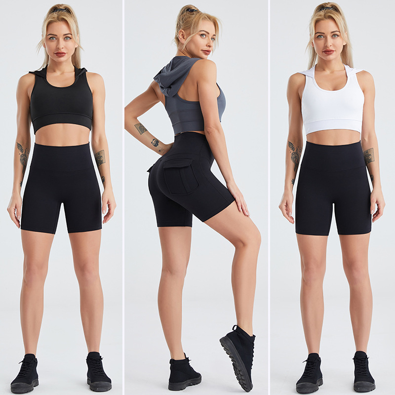 

Yoga Clothes Sports suit women' fitness vest Training tight Yoga suits two-piece set Sportswear Running Sets Workout, Black