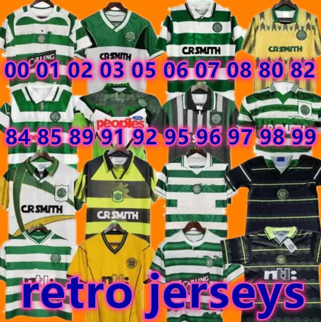 

1982 84 86 LARSSON 2000 2002 CELTIC #7 retro soccer jerseys 80 85 89 01 03 06 07 08 91 92 96 97 Nakamura Burley Keane Vintage Classic football shirts Gillespie Cascarino