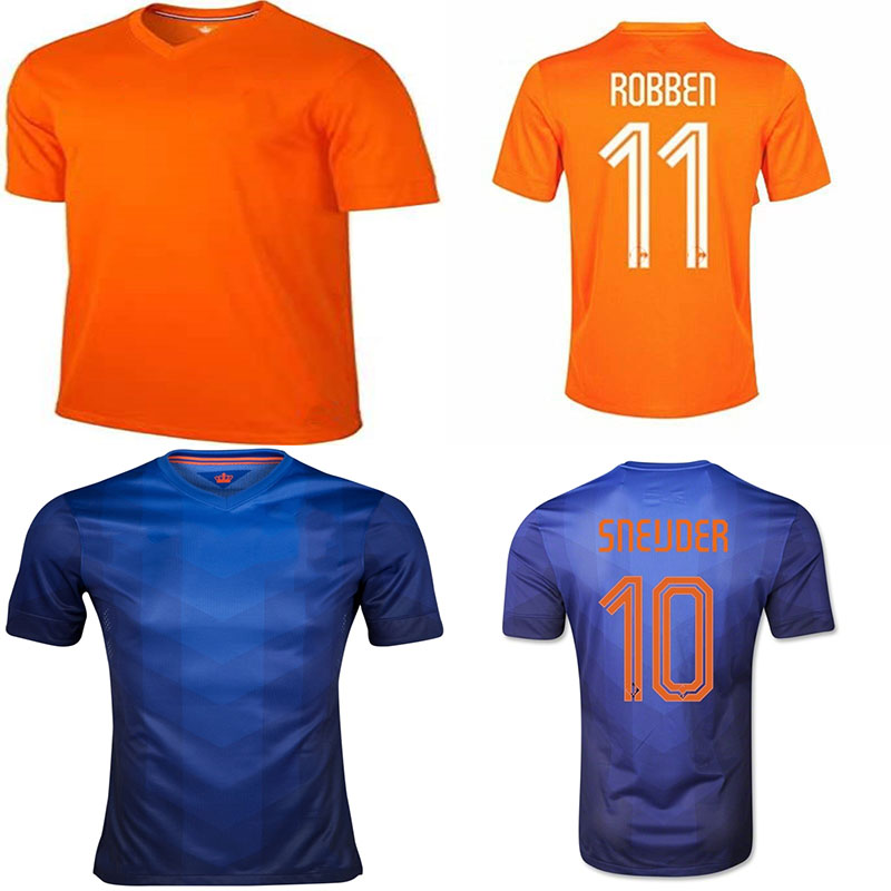 

14 World Cup Retro Jerseys Netherland ROBBEN MEMPHIS Dutch holland football Kits DE JONG SNEIJDER Blind Kuyt Huntelaar Jersey, 14 home+world cup patch