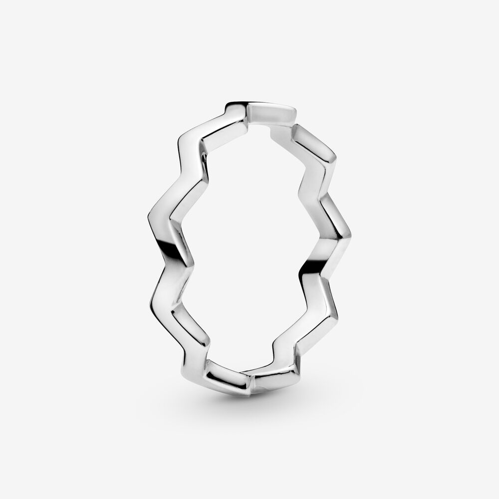 

New Brand 100% 925 Sterling Silver Shimmering Zigzag Ring For Women Wedding Rings Fashion Jewelry Accessories