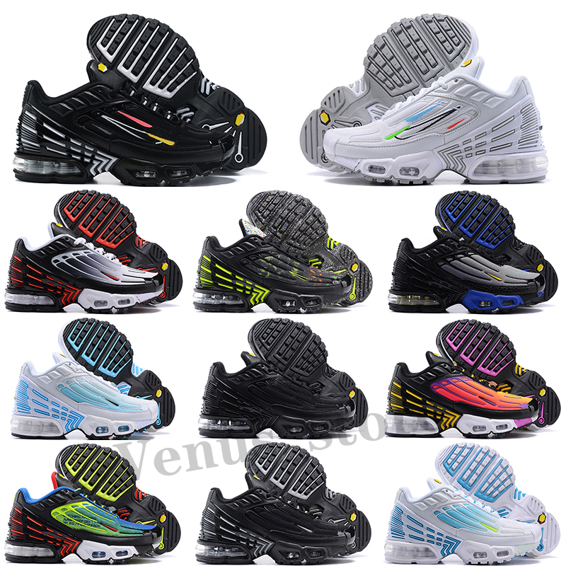 

Mens Tn 3 Plus Tuned baby Children III Running Kids Shoes tn3 Trainers Noir Triple Black Graphic Blue White Boys girls Sneakers, Top quality