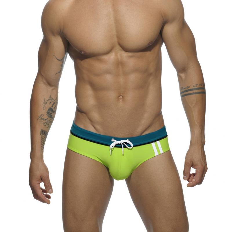 

Men's Swimwear Sexy Low Waist Men Striped Bathing Suit Summer Quick Dry Swim Briefs Fashion Male Sport Pad Push Up Beach Surf TrunksMen's, Black without pad