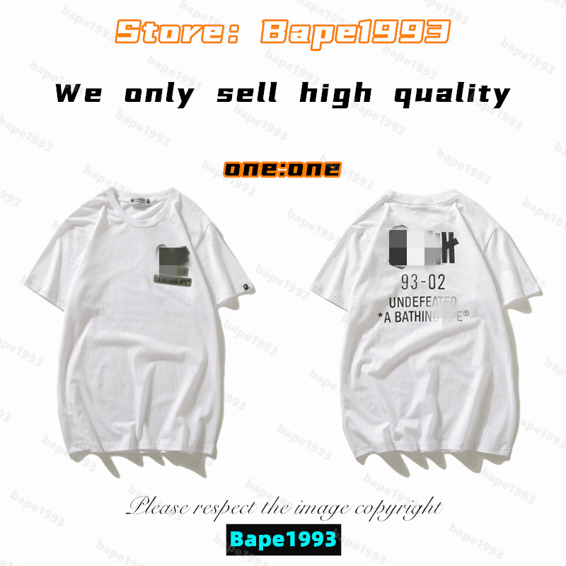 

High Quality Apes Mens T-Shirts Japan Shark ape head tshirts Galaxy spots luminous camo printing co-branded same style for men and women New designer t shirt B1993 T1-10, 1 button