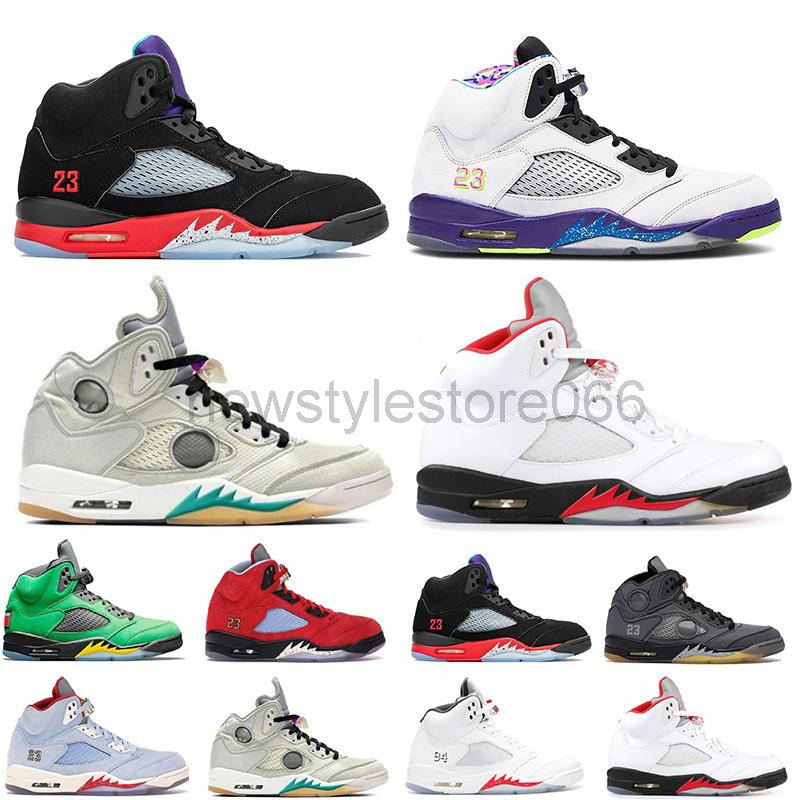 

Top Quality 2021 Jumpman 5 basketball shoes What the off Sail Retro Women Mens 5s Alternate Grape Fire Red Oregon Ducks sneakers, 23