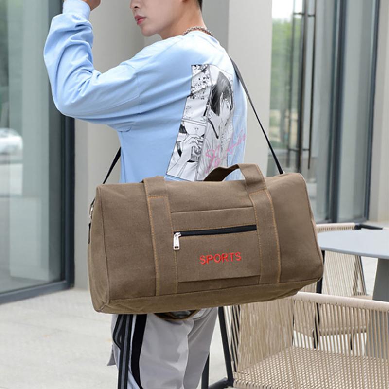

Duffel Bags Large Capacity Portable Travel Backpack Unisex Luggage Storage Bag Canvas Duffle Handbag Outdoor Shoulder Weekender XA773FDuffel, Blue s