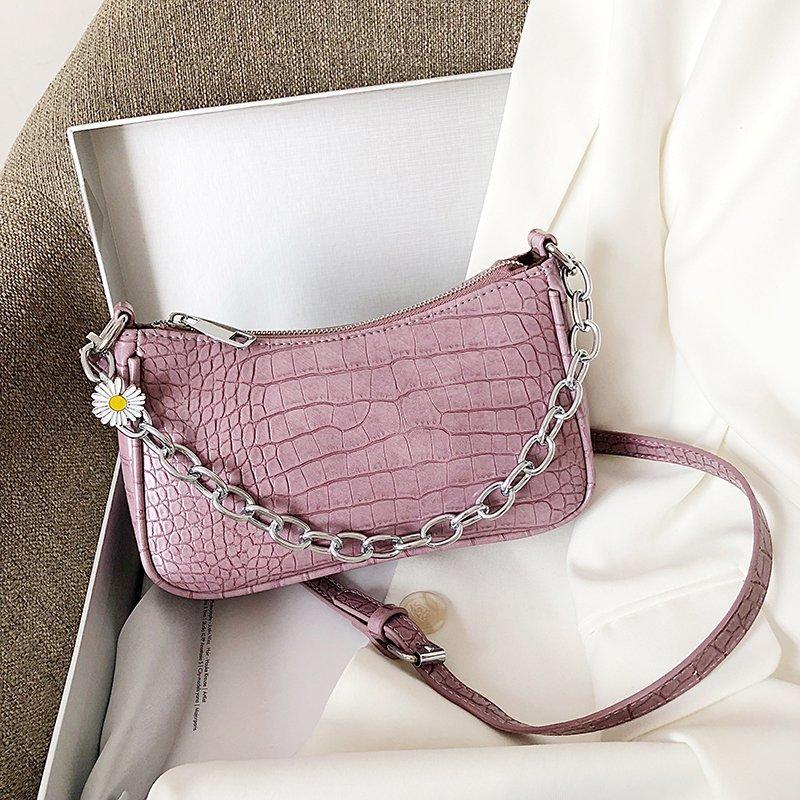 

Evening Bags High Quality Leather Shoulder Chain Female Trend Crossbody Bag Luxury Handbags Purses Women Designer Messenger SacEvening, Black