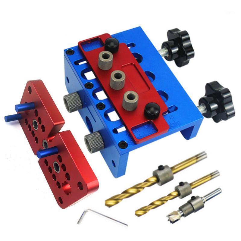 

Professional Hand Tool Sets 3 In 1 Dowelling Jig Woodworking Joinery Punch Locator Accurate Self Centering Metric Dowel Home Drilling Tools