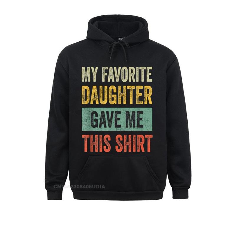 

Men' Hoodies & Sweatshirts Funny Mens My Favorite Daughter Gave Me This Shirt Dad Gift Hoodie For Women Funky, Red