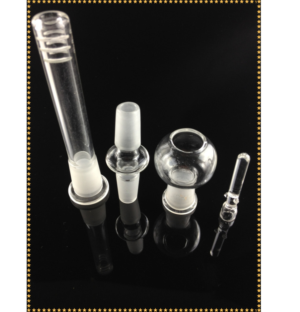 

14.5mm Oil rig for water pipe glass bong with downstem adapter dome and glass nail one set