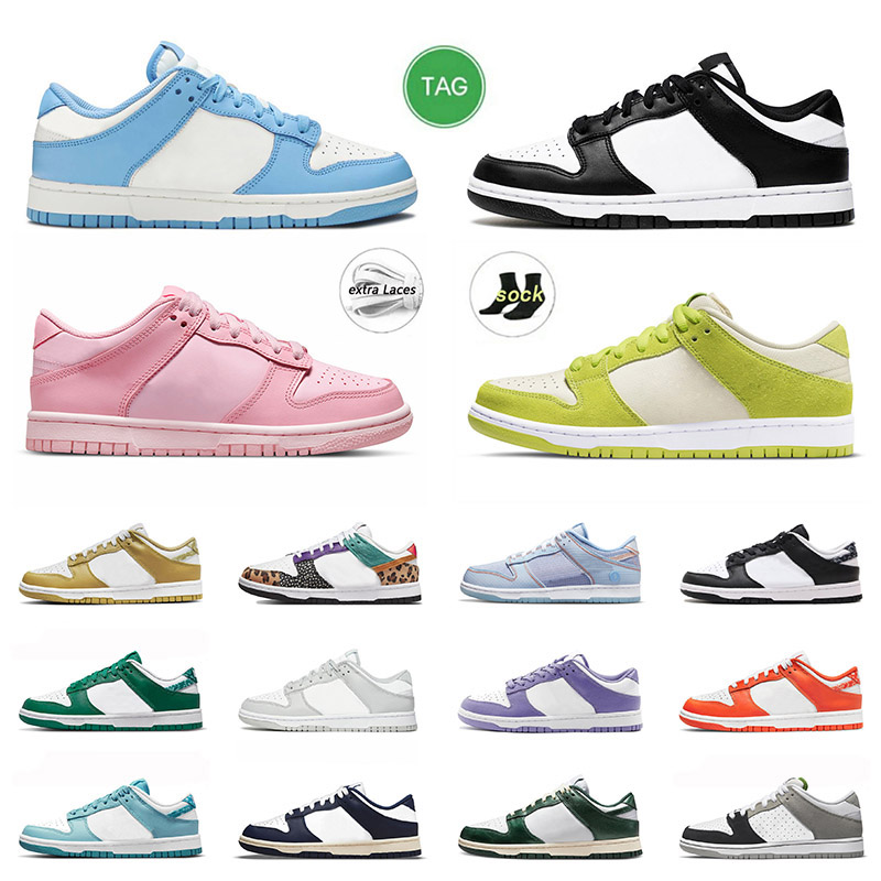 

2022 Low Running Shoes Mens Womens OG Platform Trainers Union Blue Green Apple Black White Triple Pink UNC Coast Off Cactus Jack Chunky Jogging Skate Sneakers 36-47, C3 green glow 36-45