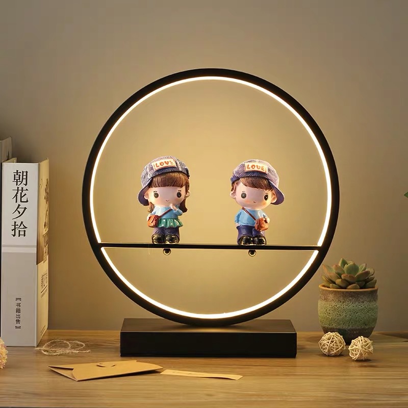 

AC 110-240V Modern LED creative design table lamp Kids bedroom study living room cartoon dimmable bedside desk light