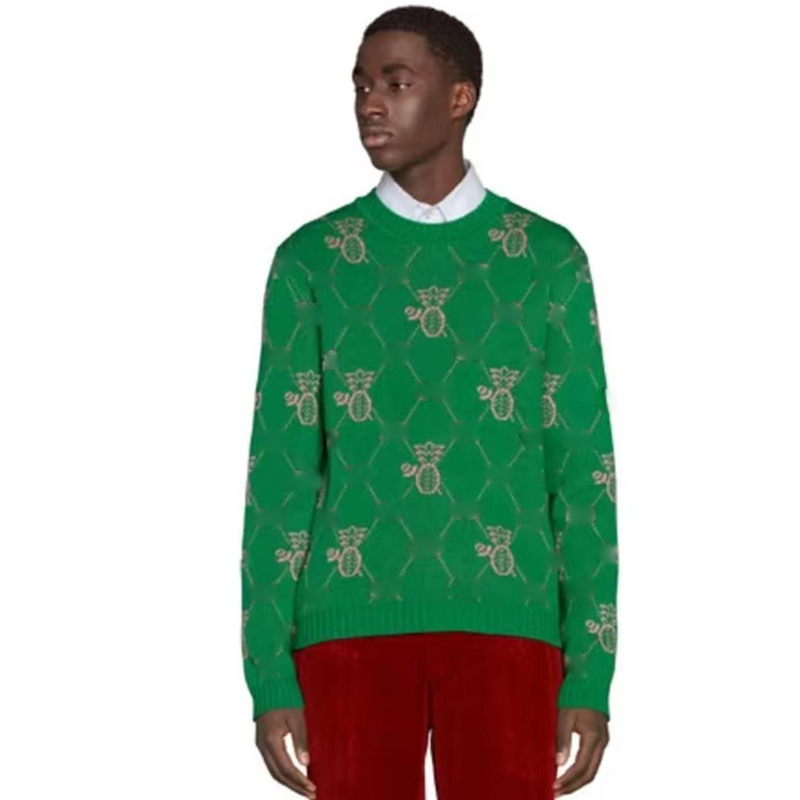 

Designers Sweaters Men high quality Pullover Long Sleeve Sweater Sweatshirt Embroidery Knitwear Printed letter Pineapple Womens Clothing Winter fashion Clothes, 13