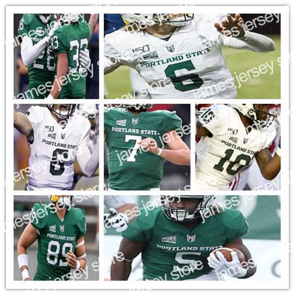

New Custom 2021 College Portland State Football Jersey Davis Alexander SIRGEO HOFFMAN MALIK WALKER EMMANUEL DAIGBE DAVIS KOETTER ROMEO GUNT 4XL, White with 150th