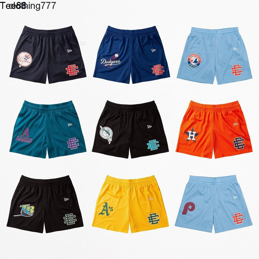 

Men's Shorts Ee Men's Casual Shorts Muscular Sports Five Leggings Tide Brand Mlb CoSHRN, Blue light plate