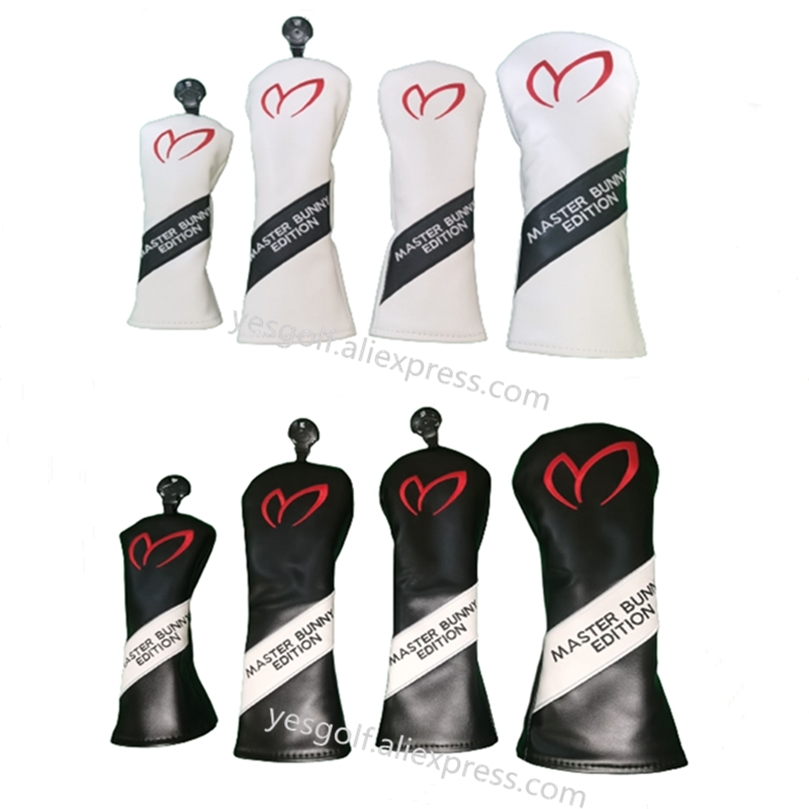 

MASTER BUNNY EDITION Golf Clubs Headcovers Driver Fairway Wood Covers PU Complete Set Head Covers 220518