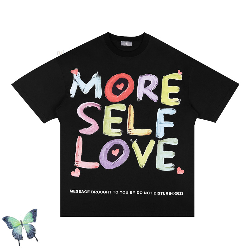 

22SS Heavy Fabric Big Oversize T-shirt for Men Women Black White