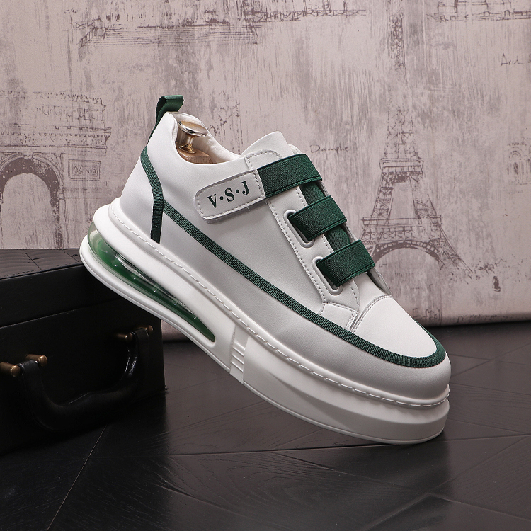 

Luxury Designers Dress Wedding Party Shoes Spring White Sports Casual Sneakers Fashion Round Toe Air Cushion Business Leisure Walking Loafers N242, White green