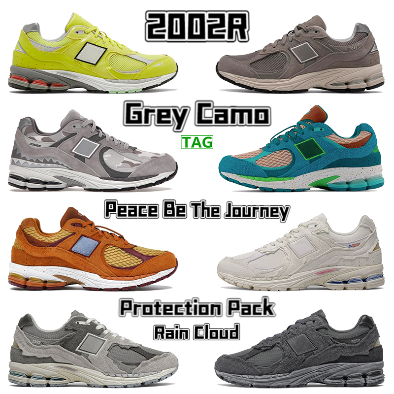 

Shoes Classic 2002R Protection Pack Rain Cloud Running Sneakers Men Women Sports Trainers Light Aluminum Sea Salt Soft Mens Chaussures, 16. black silver green