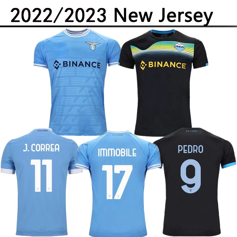 

22 23 Lazio Immobile soccer Jersey maglie 2022 2023 IMMOBILE LUIS BASTOS SERGEJ BADELJ LUCAS J.CORREA ACERBI MARUSIC home away men jerseys football shirts