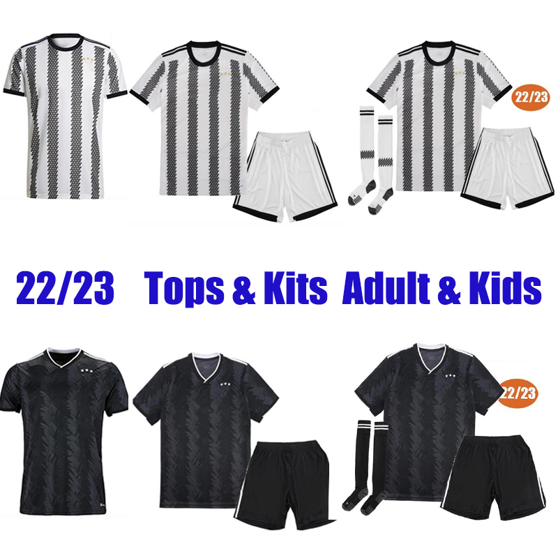 

POGBA VLAHOVIC CHIESA 22 23 juve Home Away Third soccer jersey DI MARIA LOCATELLI MORATA football shirt DE LIGT KEAN Camiseta futbol 2022 2023 Top Kit Mens Adult Kids, Home with patch 2