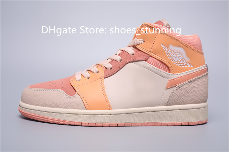 

Designer Shoes Top Quality Basketball Womens Jumpman 1s Mid Atomic Orange Retro Cultural Sneakers Outdoor Trainers 36-47