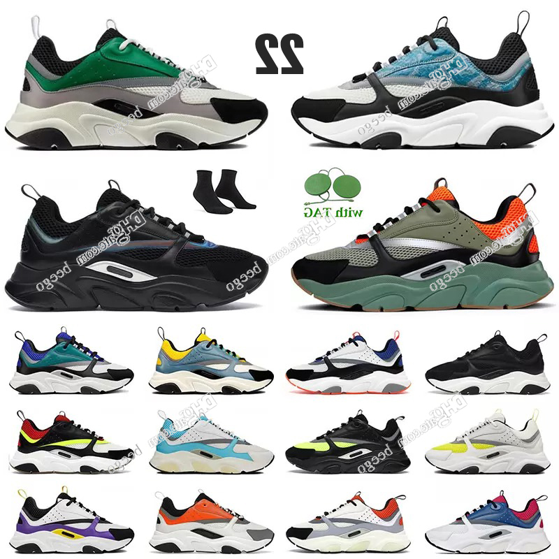 

Shoes Designer platform B22 b 22 casual shoes women men for Mesh cow leather shoe sneaker sneakers trainers reflective black white low chunky, #5
