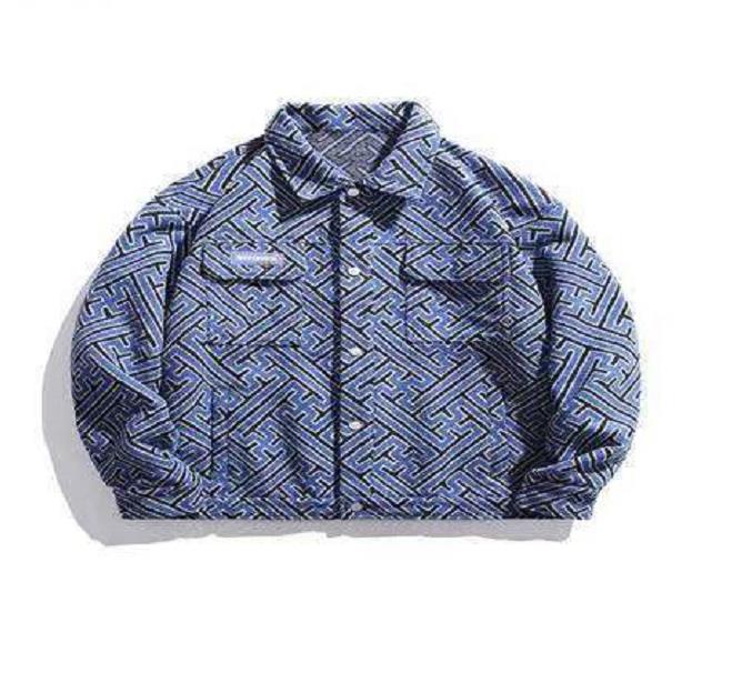 

Star Same Style Overcoat Clothing Autumn Jacket New Men's Jackets Luxury Classic High-quality Mens Casual Coat Baseball Outwear Baggy Uniform Couple's Top Clothes A03, Blue