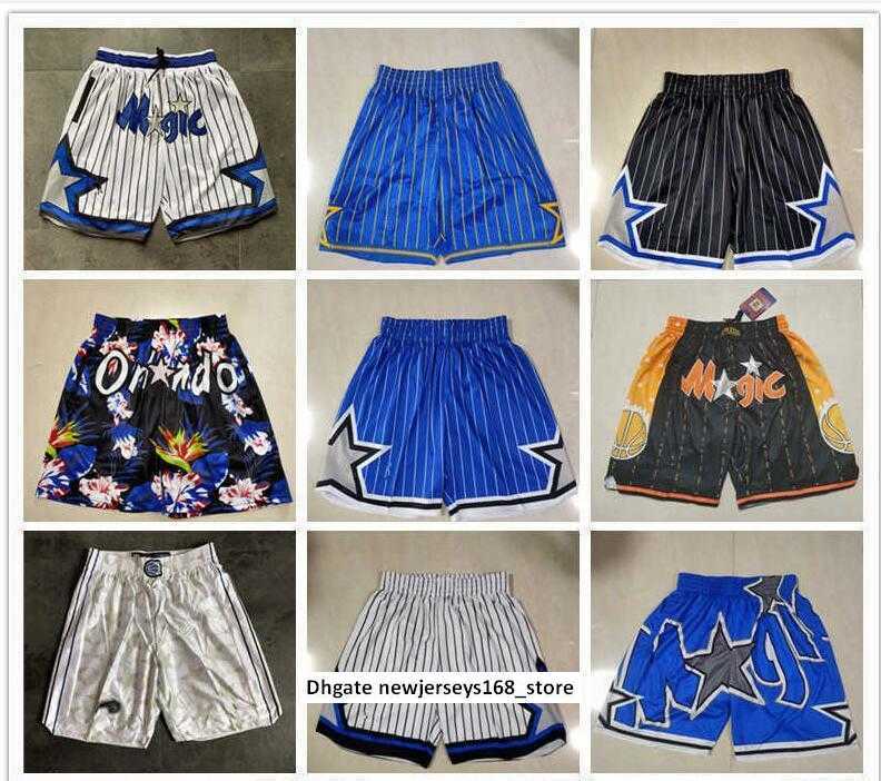 

2022 Orlando''Magic''men Retro Basketball Shorts pocket, Color