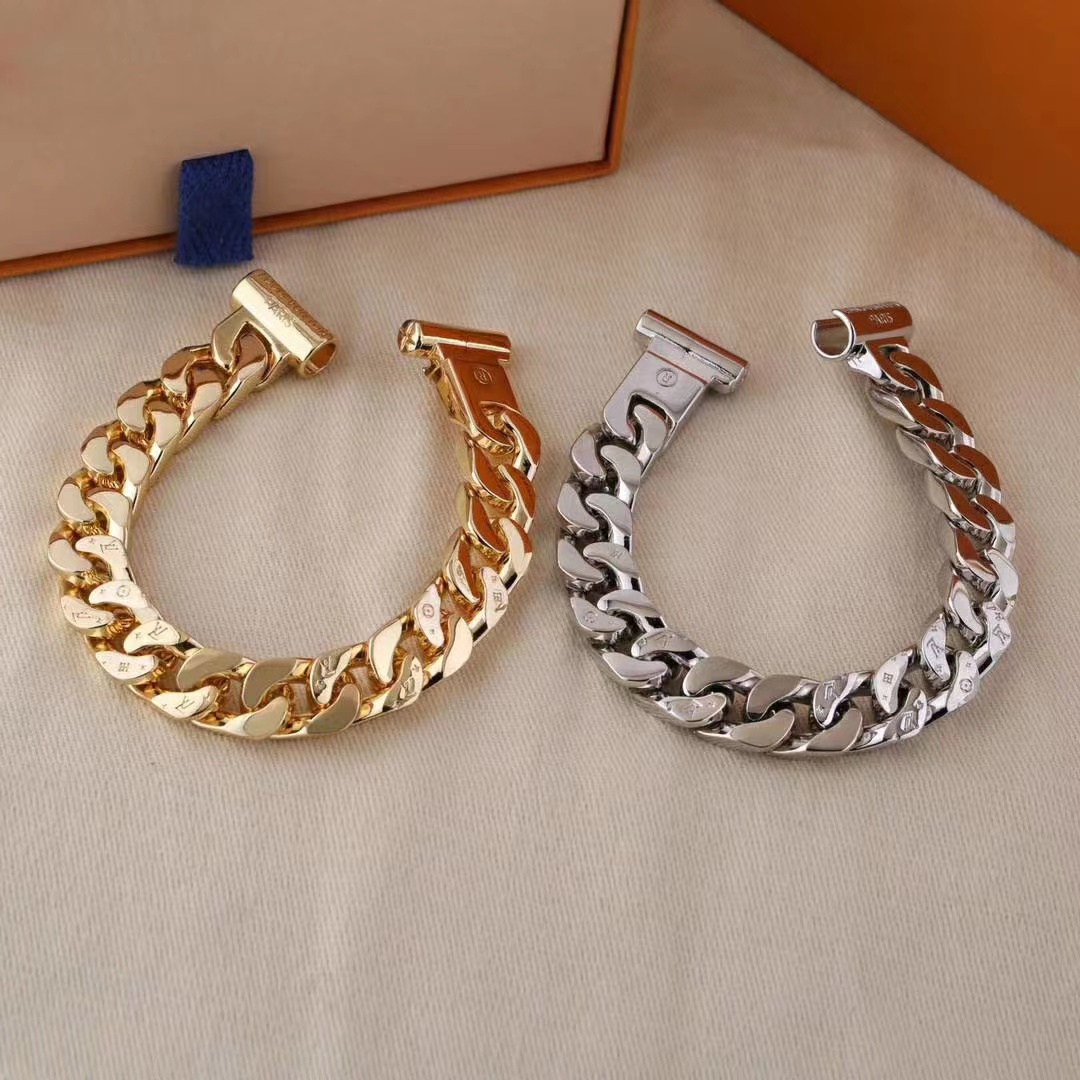 Louis Vuitton chains light luxury high-end niche design bracelet new all-match birthday gift-image-772638863