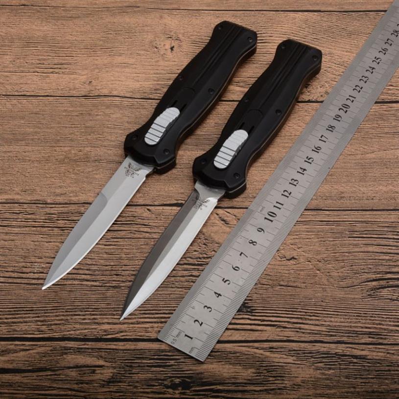 

Benchmade BM 3310 MicroTechnology MT Automatic Knife Out the front Double Action Auto D2 steel spear point Plain Tactical EDC surv244l