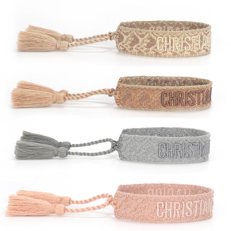 

Link, Chain Adjustable Woven Friendship Bracelets For Women Men 2022 Vintage Braided Bracelet Embroidery Tassel Bangles Wholesale Jewelry