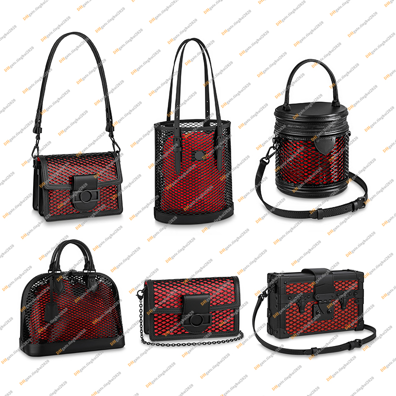 

Ladies Fashion Casual Designer Luxury Openworked lacquered Cowhide Cross body Shoulder Bags Wallet TOTE Handbag High Quality TOP 5A M20353 M20595 Purse Pouch, 2 / with dust bag
