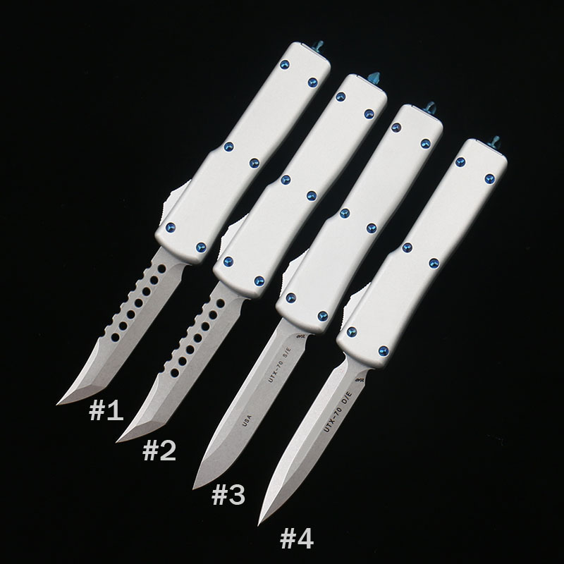 

UTx-70 Automatic KNIFE CNC T60161 Handle VG10 Steel Blade Hight Quality UTX70 UTX85 BM3300 UT70 UT121 13 Camping Tactical Folding Quick Opening MIC Cutting Tool