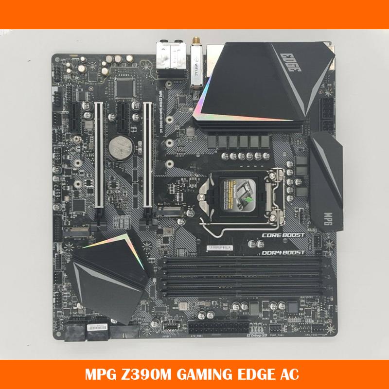 

Motherboards MPG Z390M GAMING EDGE AC For Msi LGA1151 DDR4 128G M.2*2 USB3.1 Support I9 SATA3*4 Micro-ATX Desktop Motherboard