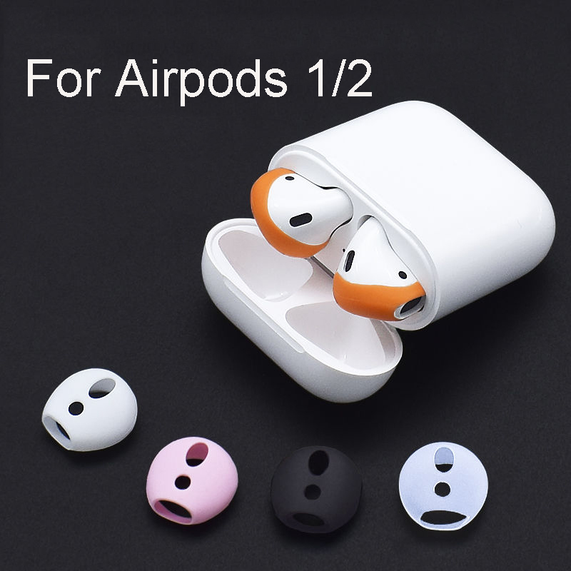 

For Apple airpods 1 2 anti-lost silicone sleeve wireless Bluetooth headset case ultra-thin non-slip ear Covers caps