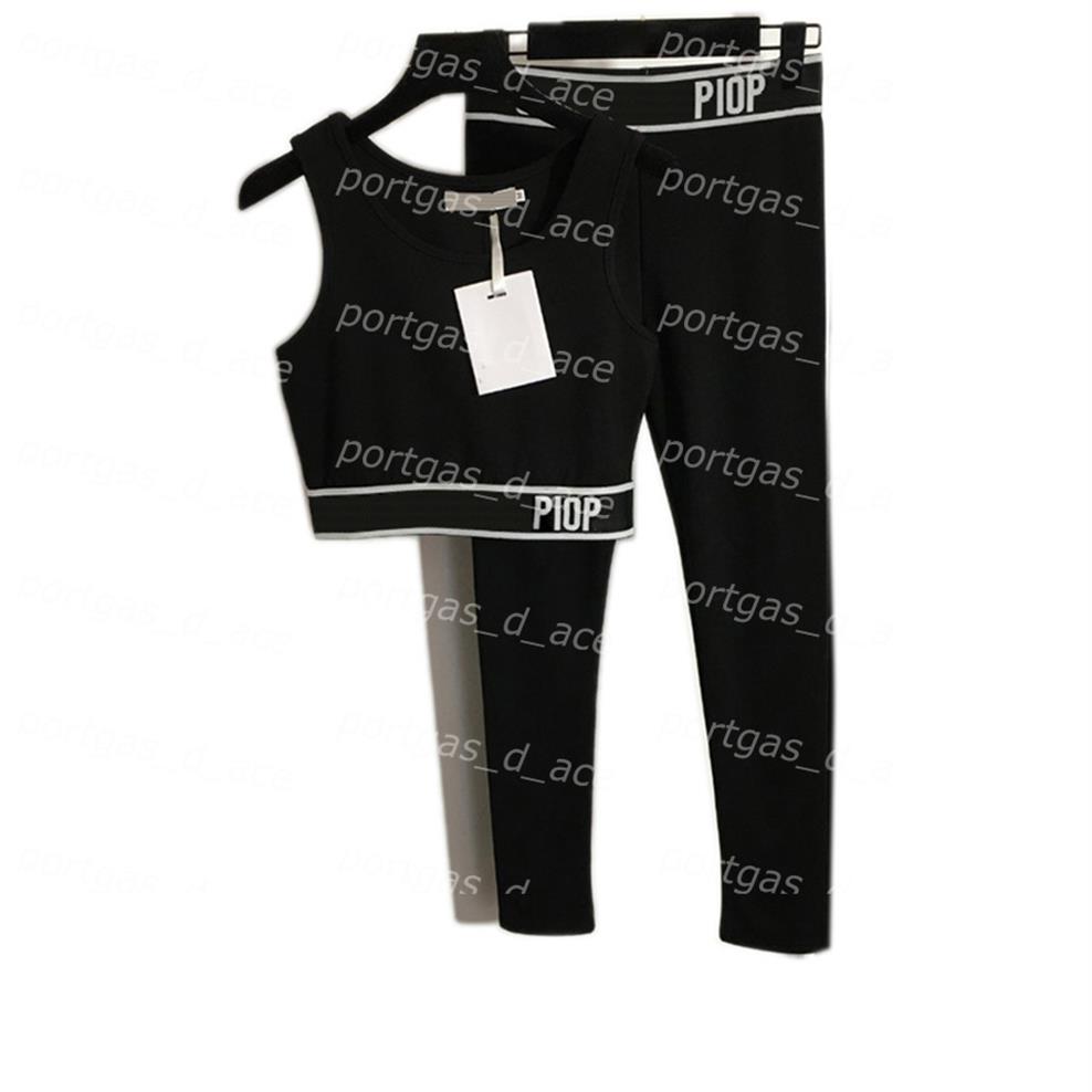 

Letters Printed Tracksuits Womens Comfortable Tights Pants Home Clothing Fitness Leotards Sports Tank Top Yoga Outfit268J