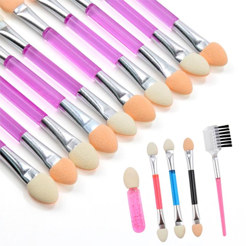 

Makeup Brushes Nail Mirror Powder Double Sided Eyeshadow Applicator Disposable Sponge Kit Cosmetic Supplie 10 Pcs/setMakeup